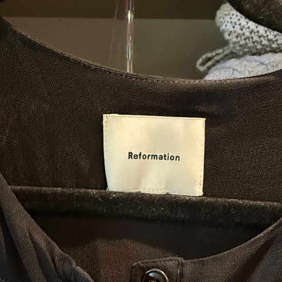 Reformation Black Long Sleeve Dress - Picture 2 of 4